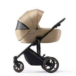 Kinderkraft PRIME 2 wózek wielofunkcyjny 3w1 z fotelikiem Mink Pro Sandrose Beige